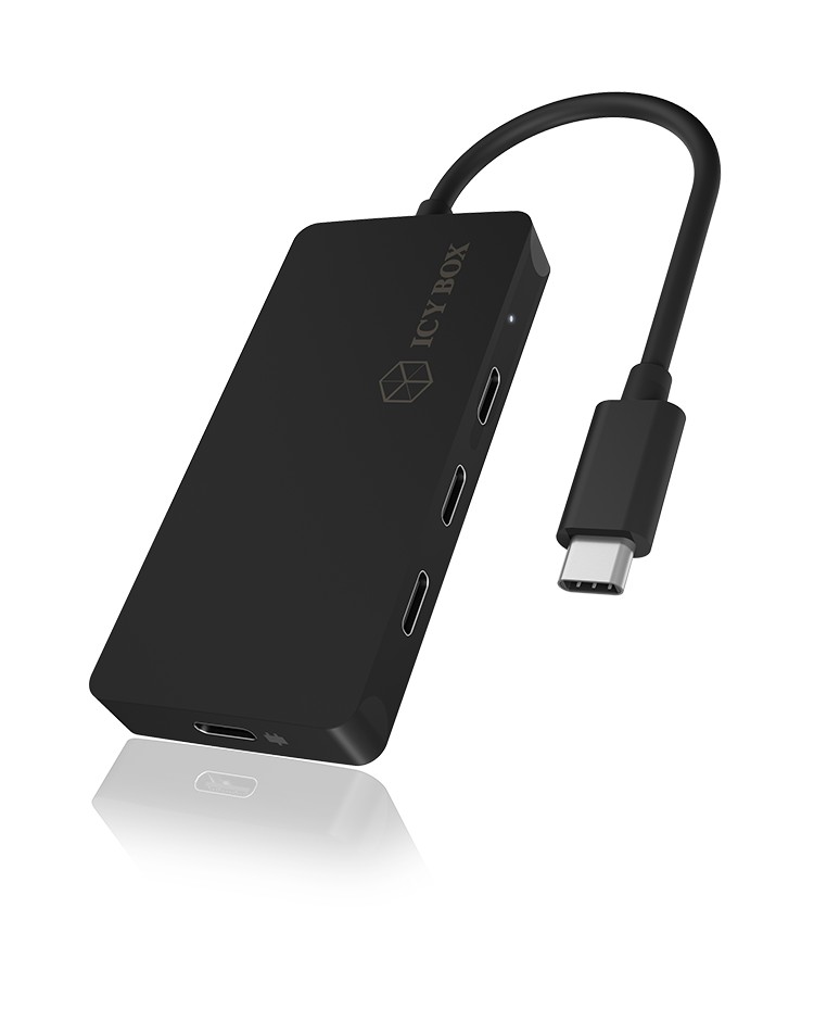 4 Port Hub mit USB Type-C® Anschluss und PD Port