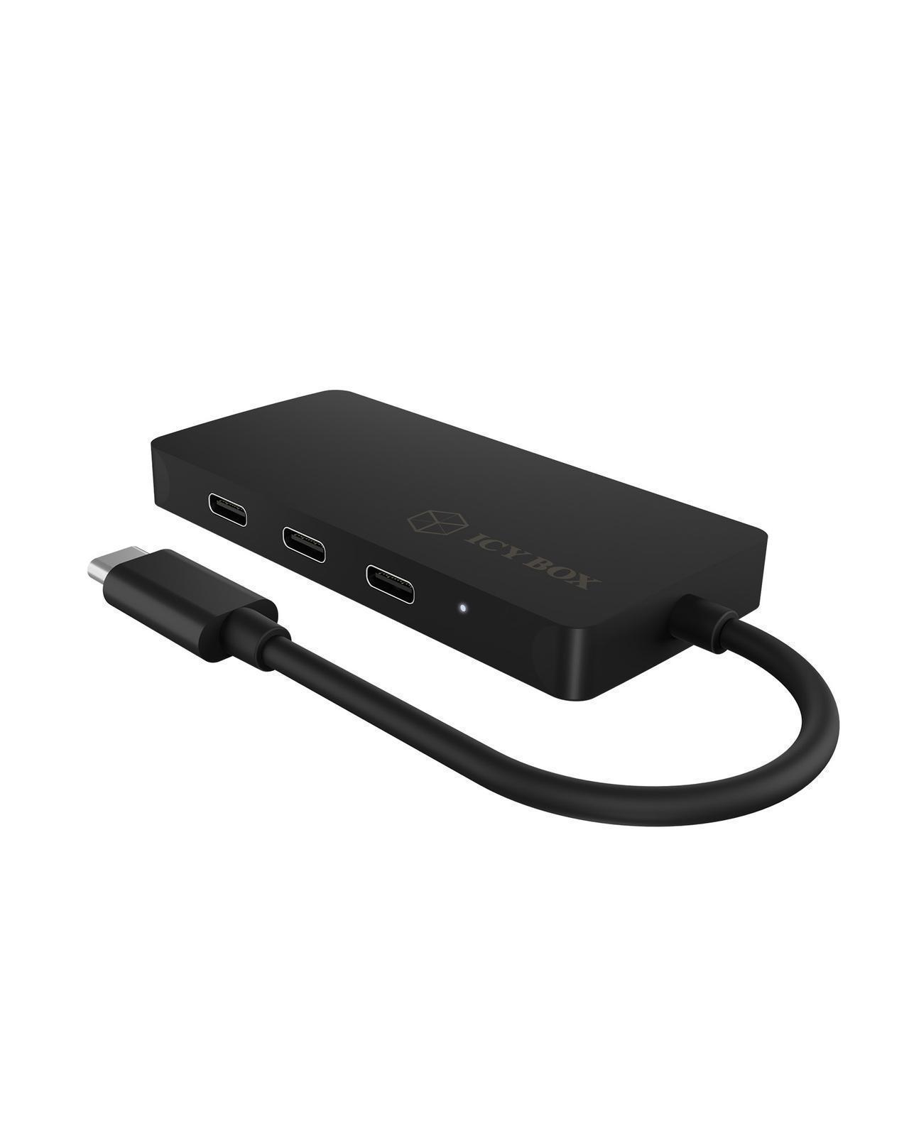 4 Port Hub mit USB Type-C® Anschluss und PD Port