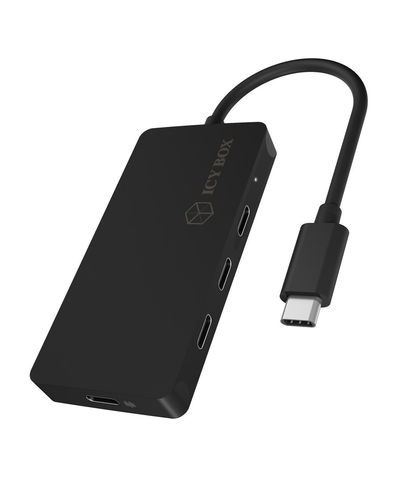 4 Port Hub mit USB Type-C® Anschluss und PD Port