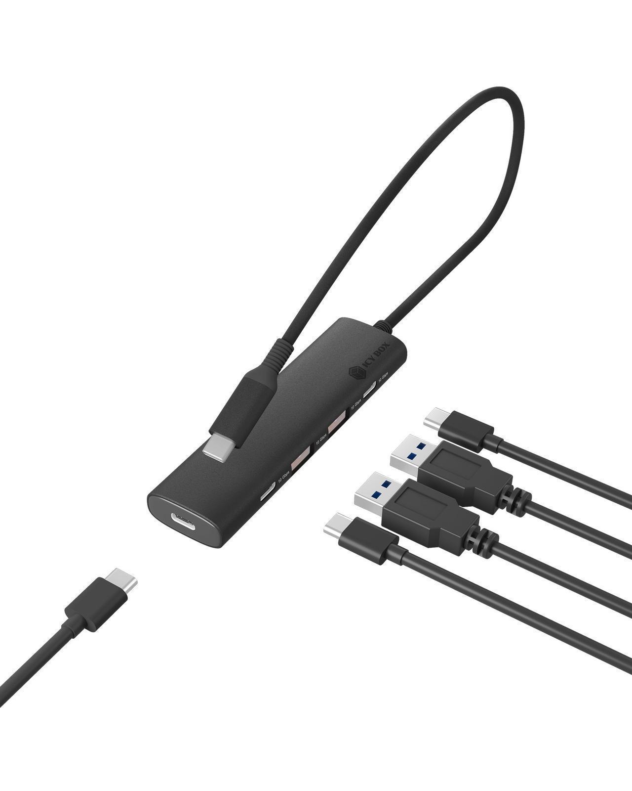 4-Port USB 3.2 Gen 2 Hub mit USB Power Delivery