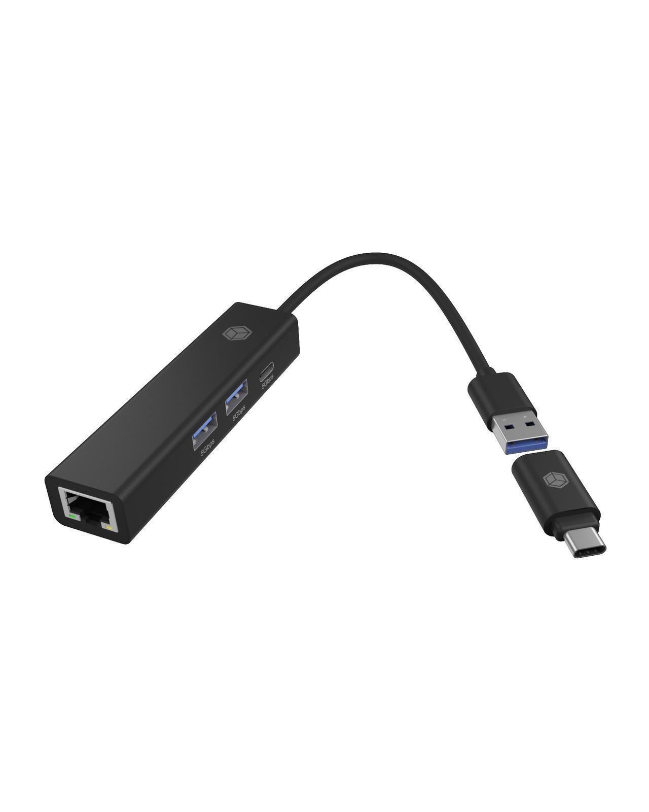 4 Port Hub mit USB 3.2 Gen 1 Type-A oder Type-C® Anschluss
