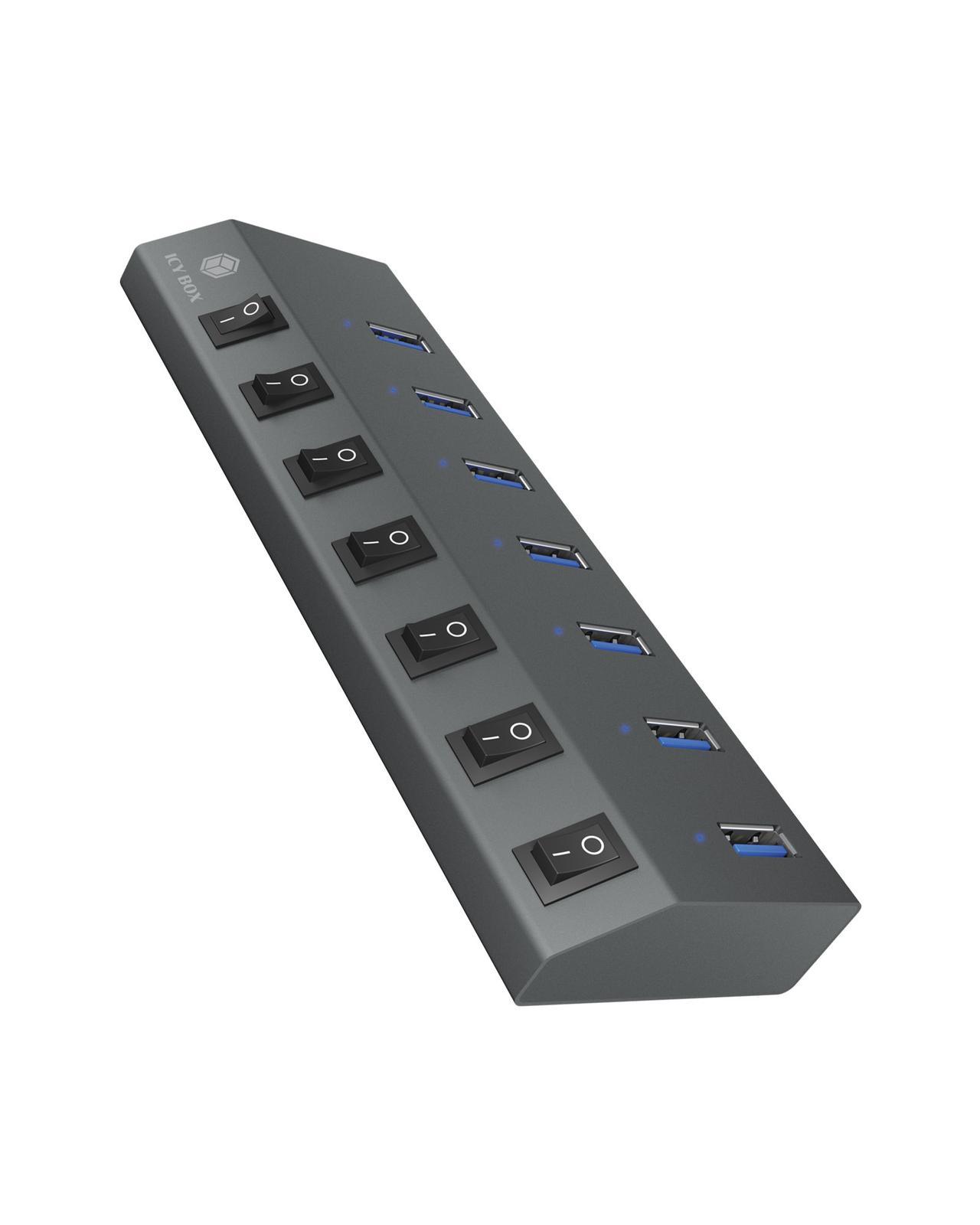 7-Port Hub mit USB 3.0 Type-C® und Type-A Anschluss und BC 1.2 unterstützung
