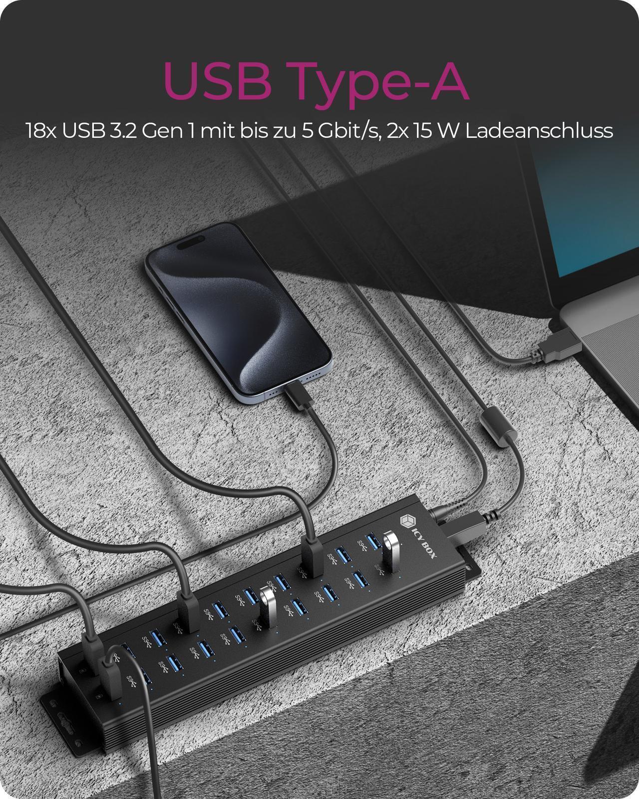 USB Hub 20-in-1 Hub USB 3.2 Gen 2 PD