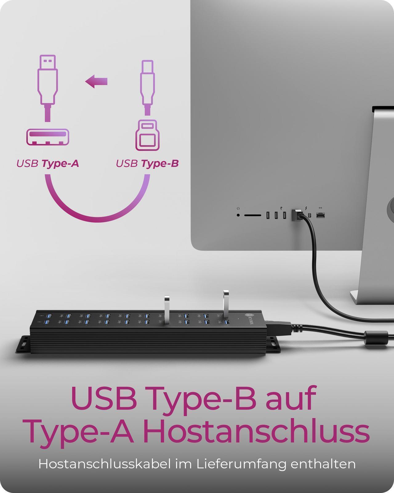 USB Hub 20-in-1 Hub USB 3.2 Gen 2 PD