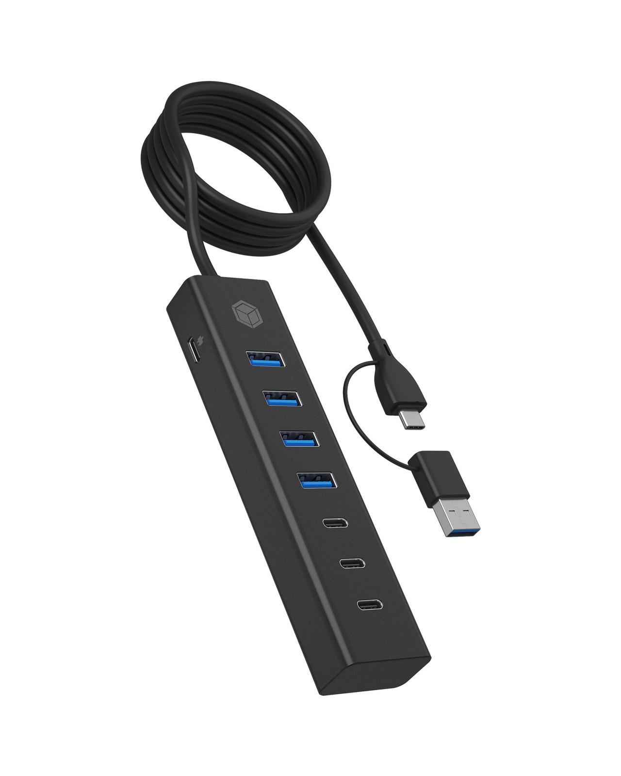 7-Port Hub mit USB 3.2 Gen 1 Type-C® und Type-A