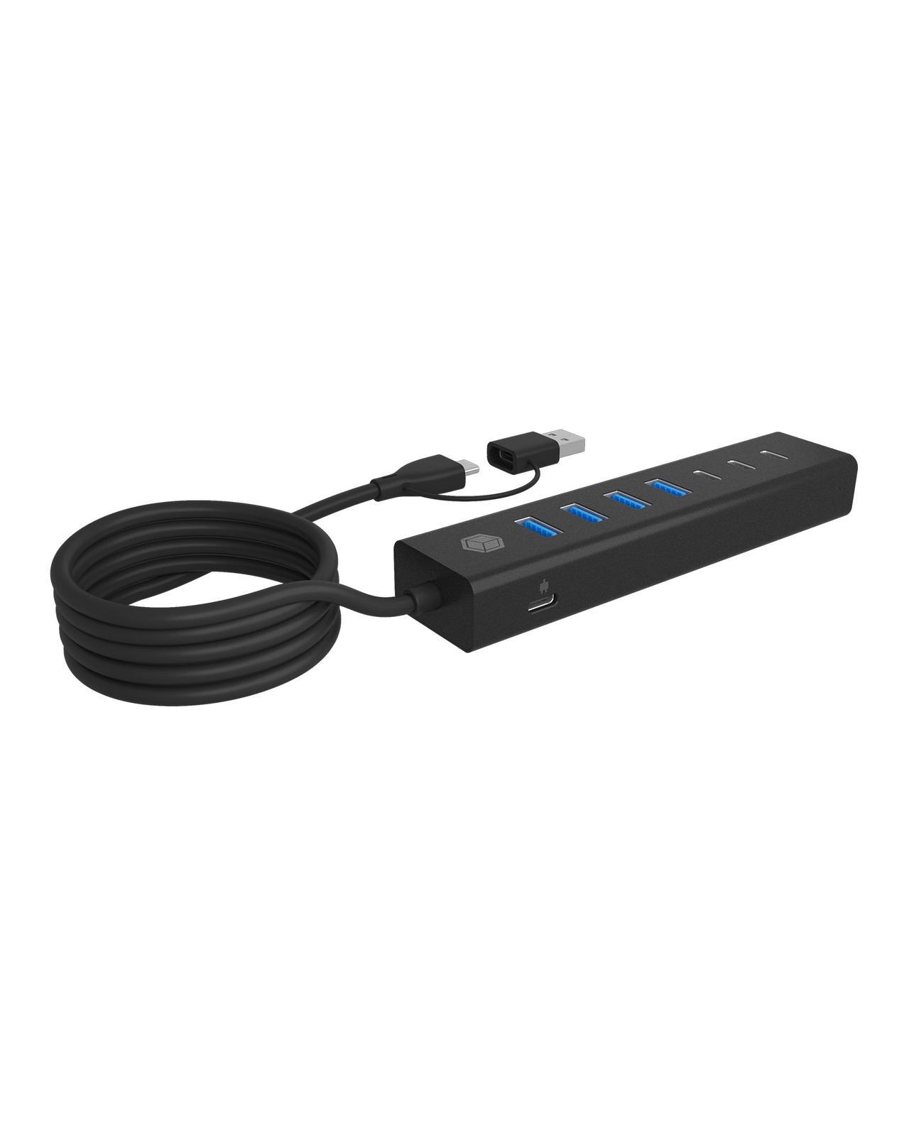 7-Port Hub mit USB 3.2 Gen 1 Type-C® und Type-A