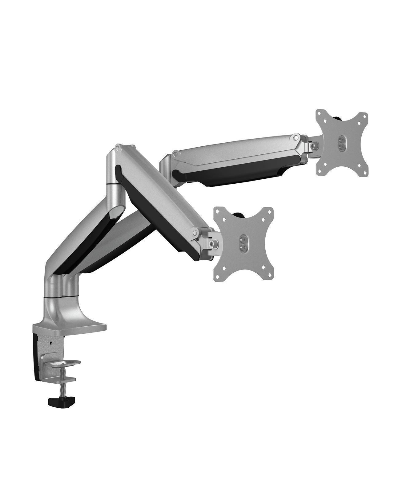 Monitorständer, Tischhalterung für zwei Monitore bis zu 32" (81 cm) Bildschirmdiagonale mechanische Höheneinstellung