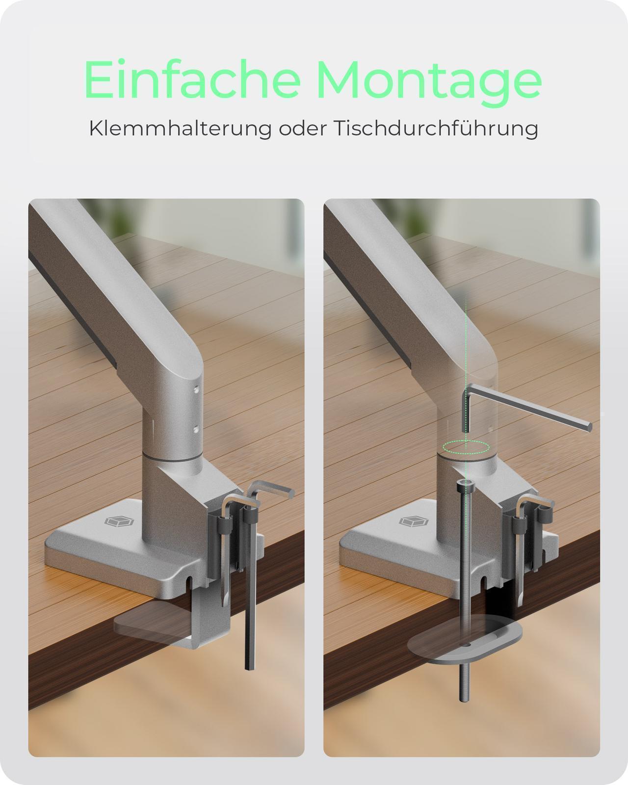 Monitorständer mit Tischhalterung für einen Monitor bis zu 32" (81 cm)