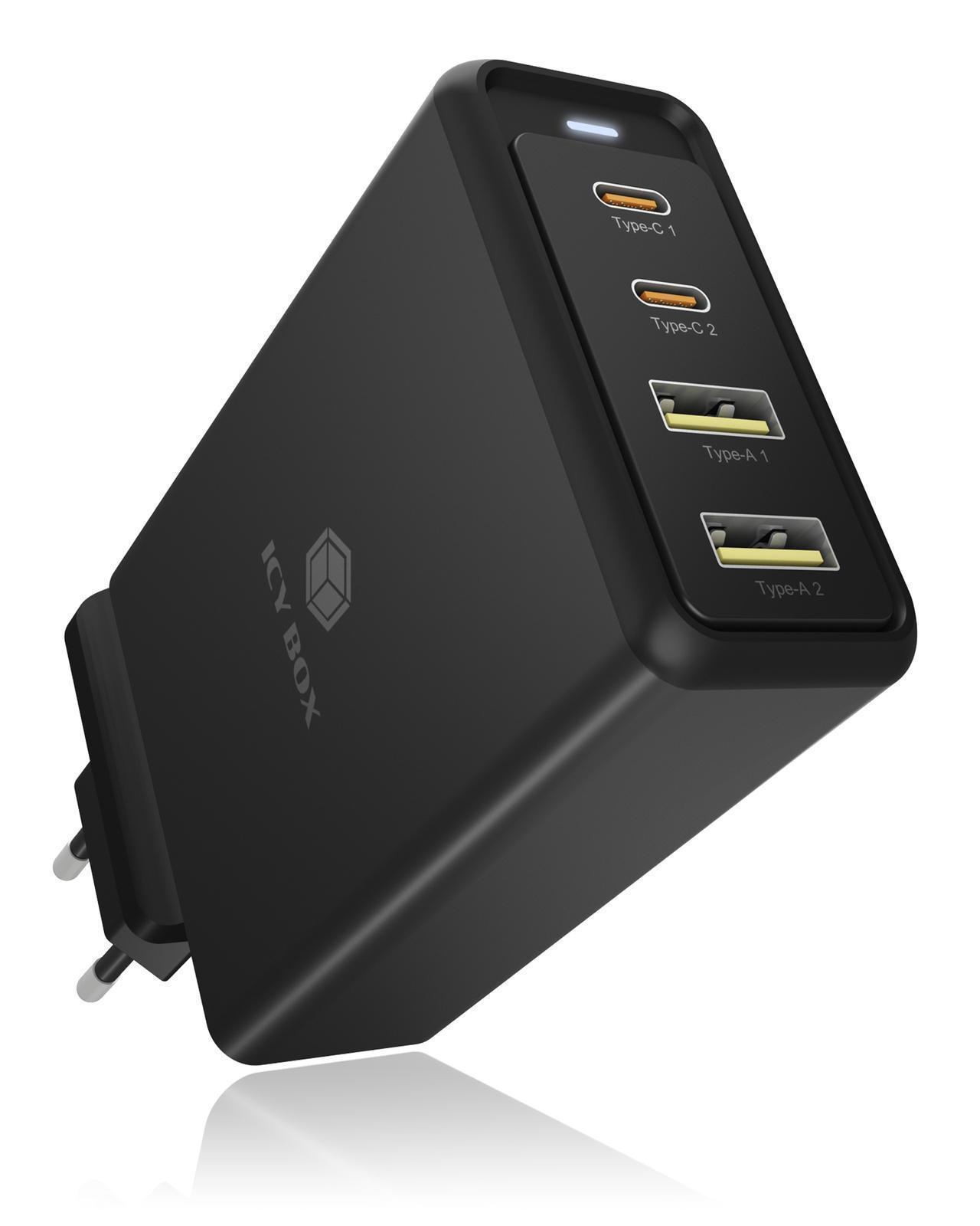 4-Port-Wandladegerät mit Power Delivery 3.0 und GaN-Unterstützung