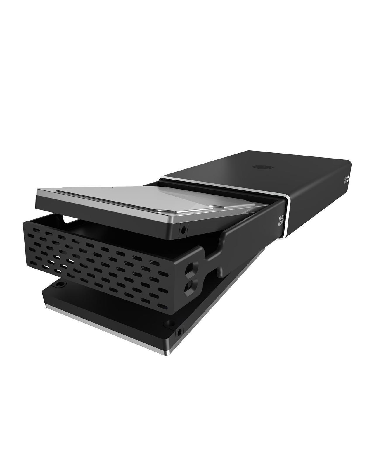 RAID Gehäuse für 2x HDD/SSD USB 3.2 Gen 2 Type-C® / Type-A Anschluss