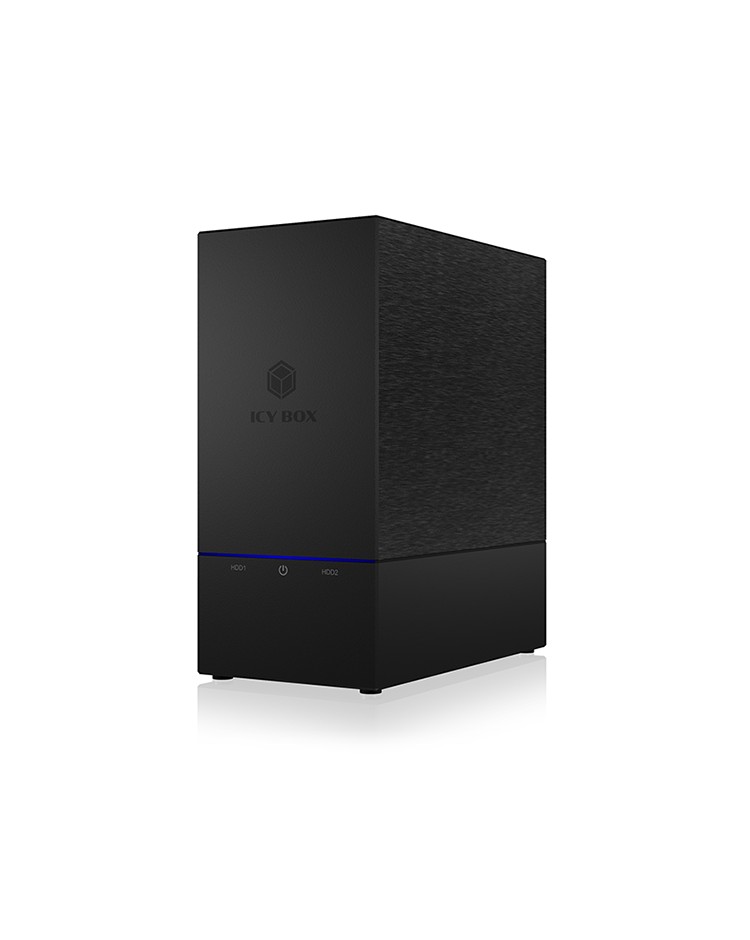 Raidgehäuse für 2x HDD/SSD mit USB 3.1 (Gen 2) Type-C® Anschluss und Lüfter