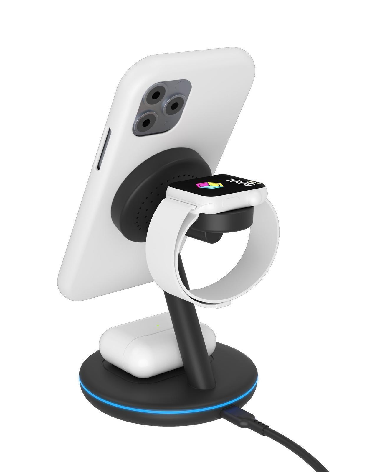 3-in-1 Kabellose Ladestation für Smartphone, Smartwatch und Kopfhörer