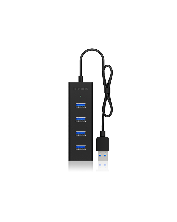 4 Port Hub mit USB 3.0 Type-A Anschluss