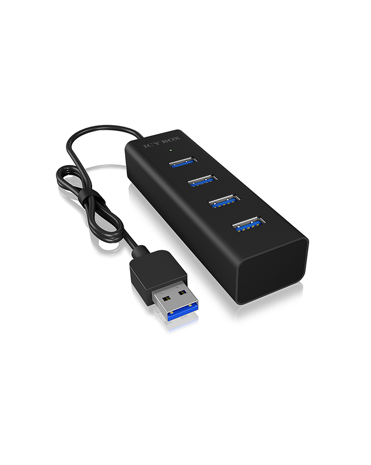 4 Port Hub mit USB 3.0 Type-A Anschluss