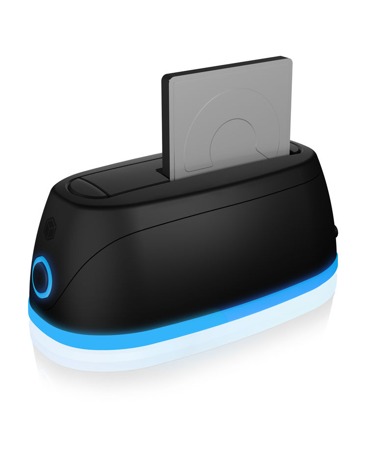 Dockingstation für 1x HDD/SSD mit USB 3.0 Type-A oder Type-C® Combo Kabel und LED Beleuchtung