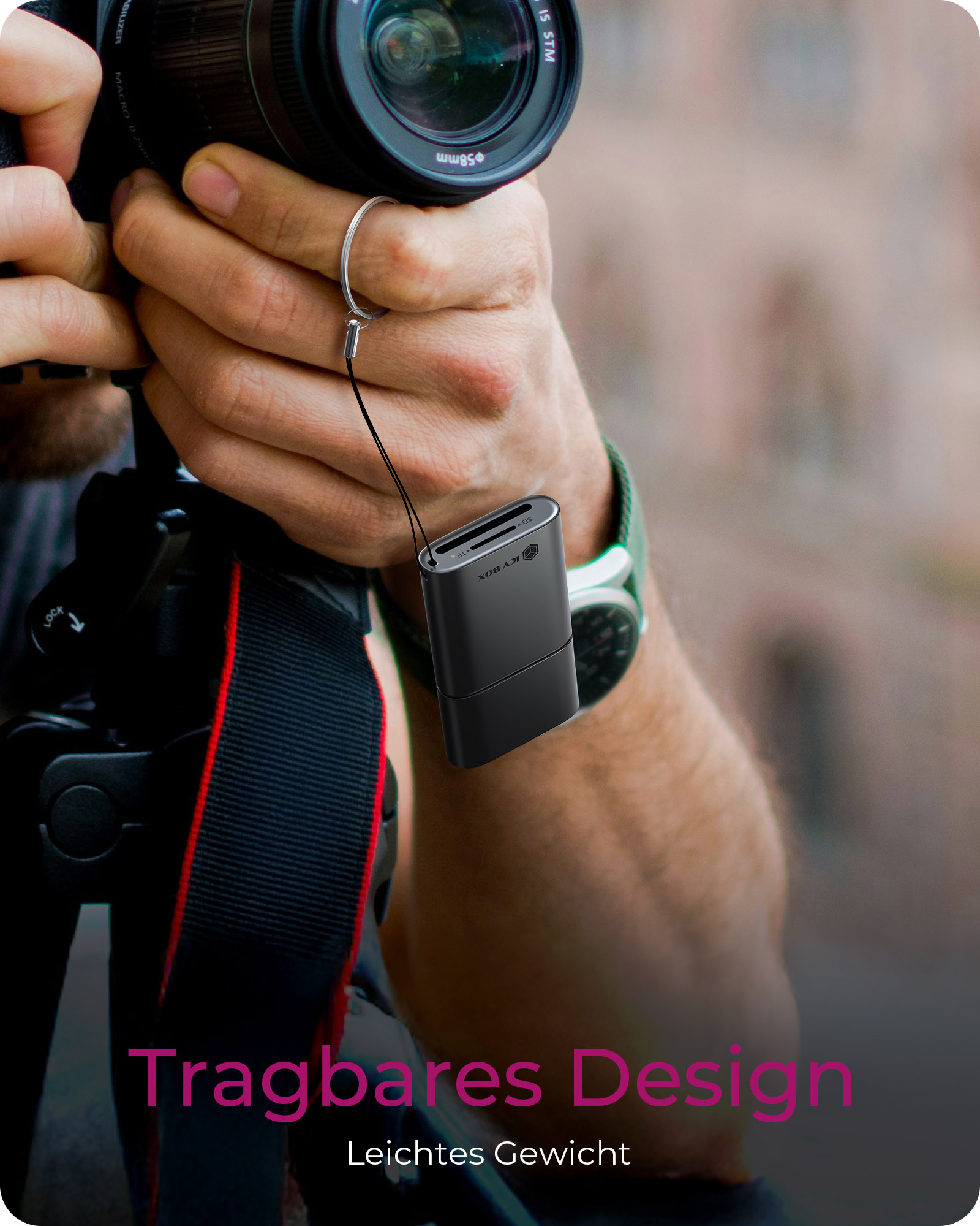 2-in-1 Kartenleser über USB Type-A & USB Type-C® Schnittstelle