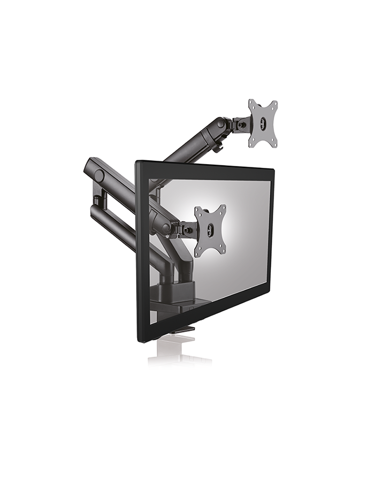 Monitorständer mit Tischhalterung für zwei Monitore bis zu 32" (81 cm)