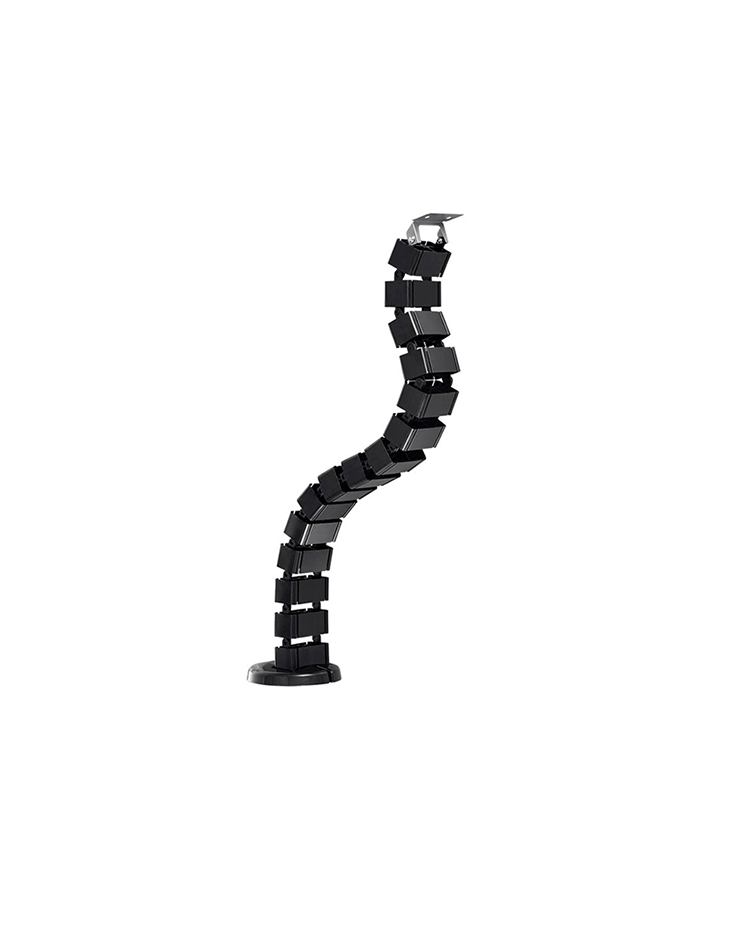 Fußbasis, Kabelmanagementlösung vom Boden bis zur Schreibtischunterkante