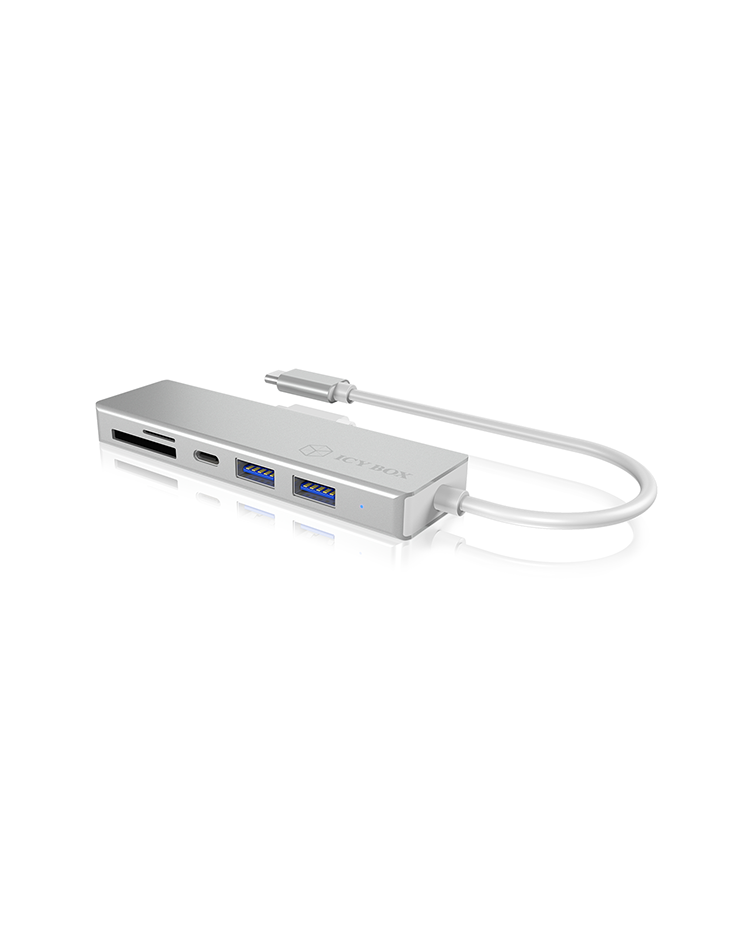 3 Port Hub mit USB 3.0 Type-C® Anschluss und Multi-LUN Kartenleser