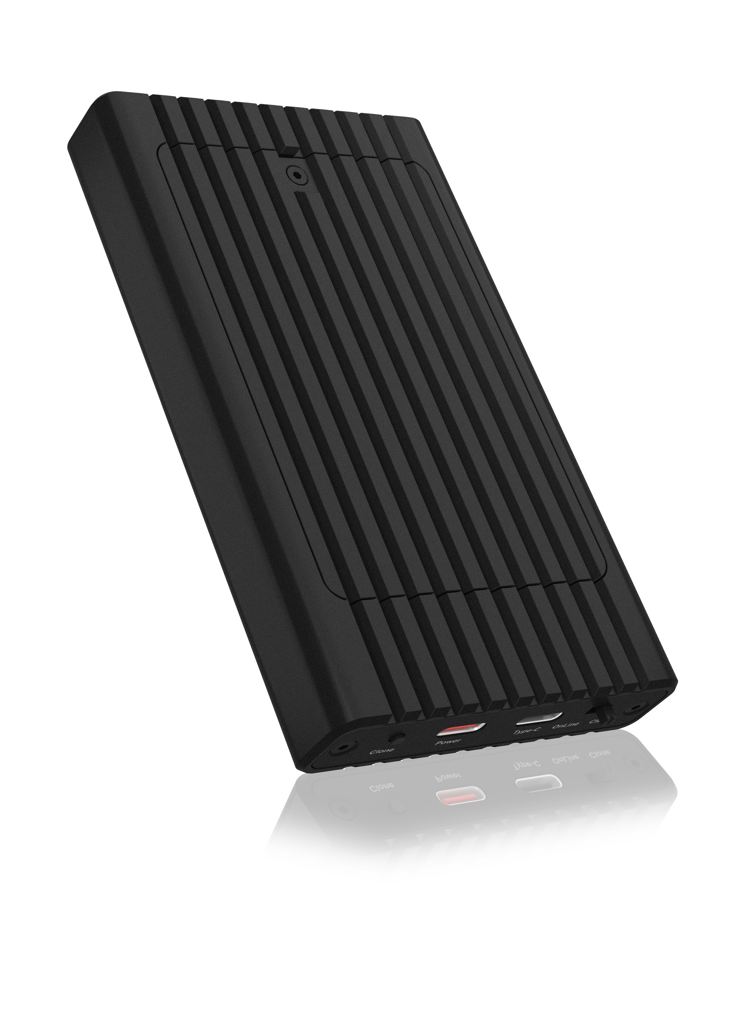 Gehäuse für zwei NVMe SSDs mit Klonfunktion und USB Type-C® oder Type-A