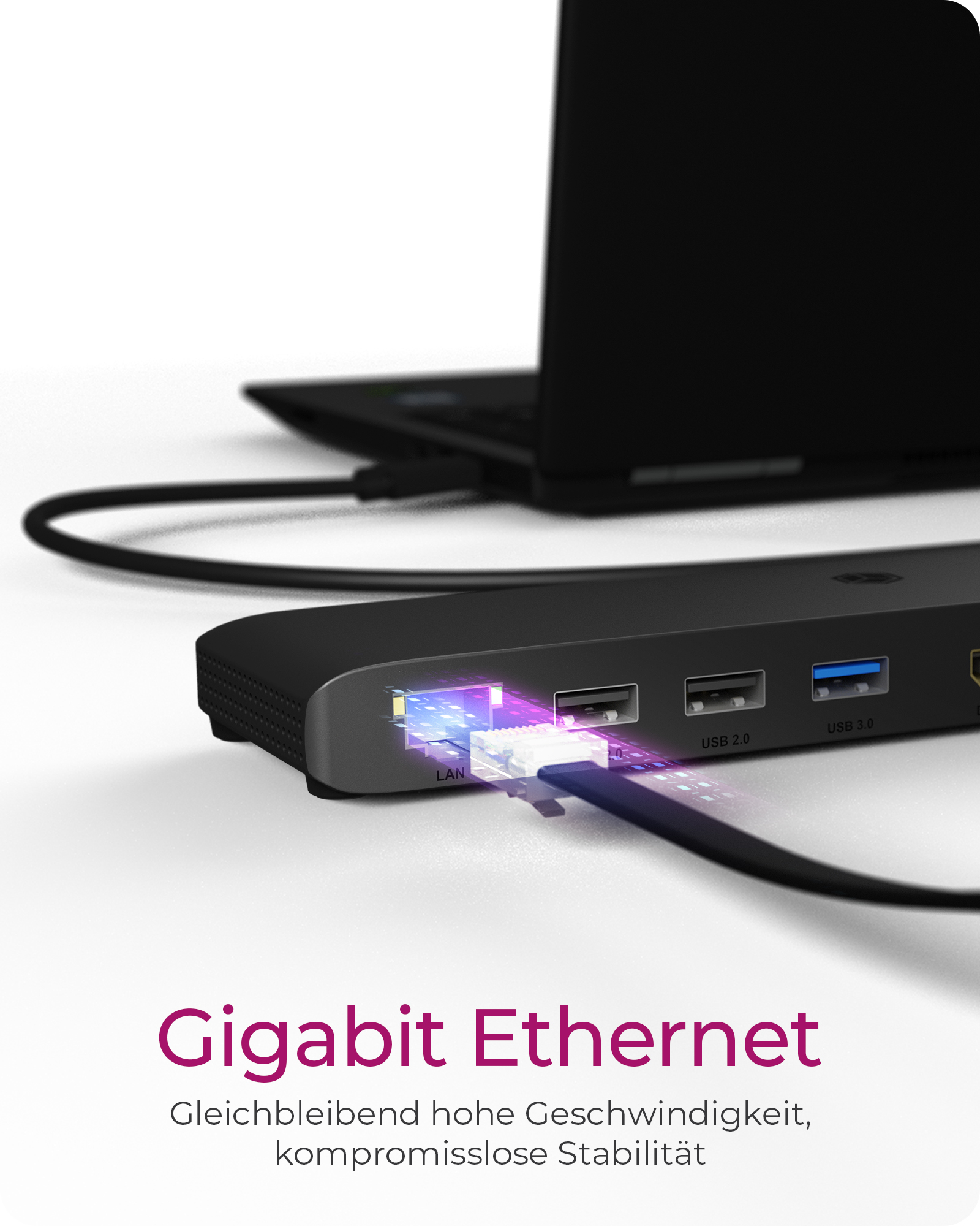 11-in-1 Mobile DockingStation mit dreifacher Videoausgabe