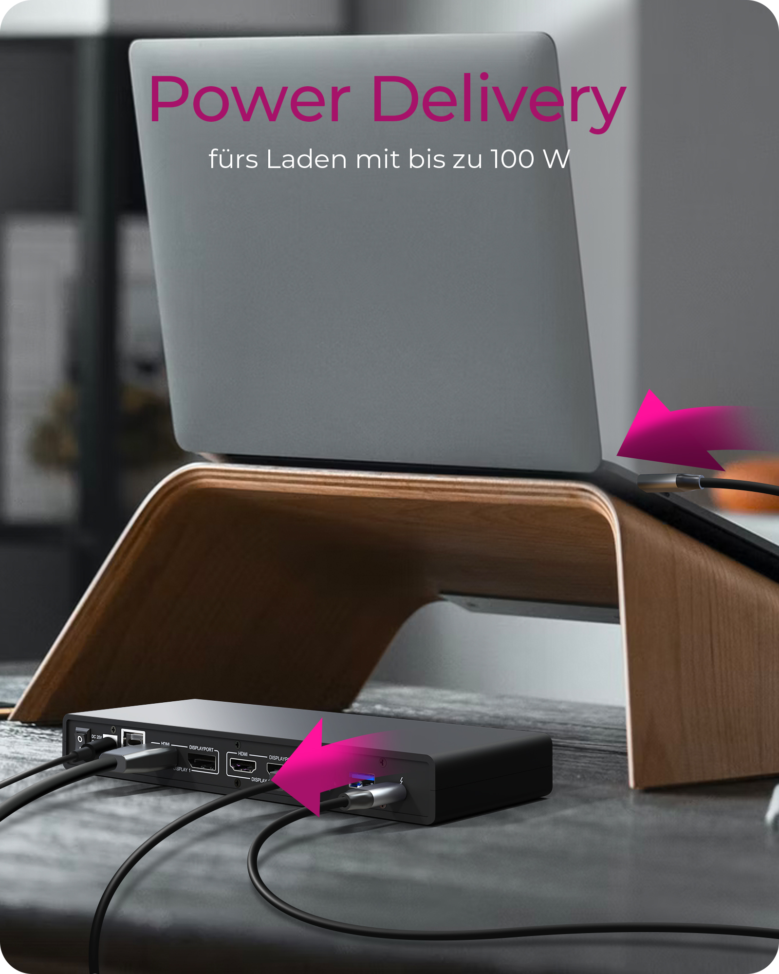 13-in-1 USB 3.0 Type-A + Type-C® Dock mit PD 65 W