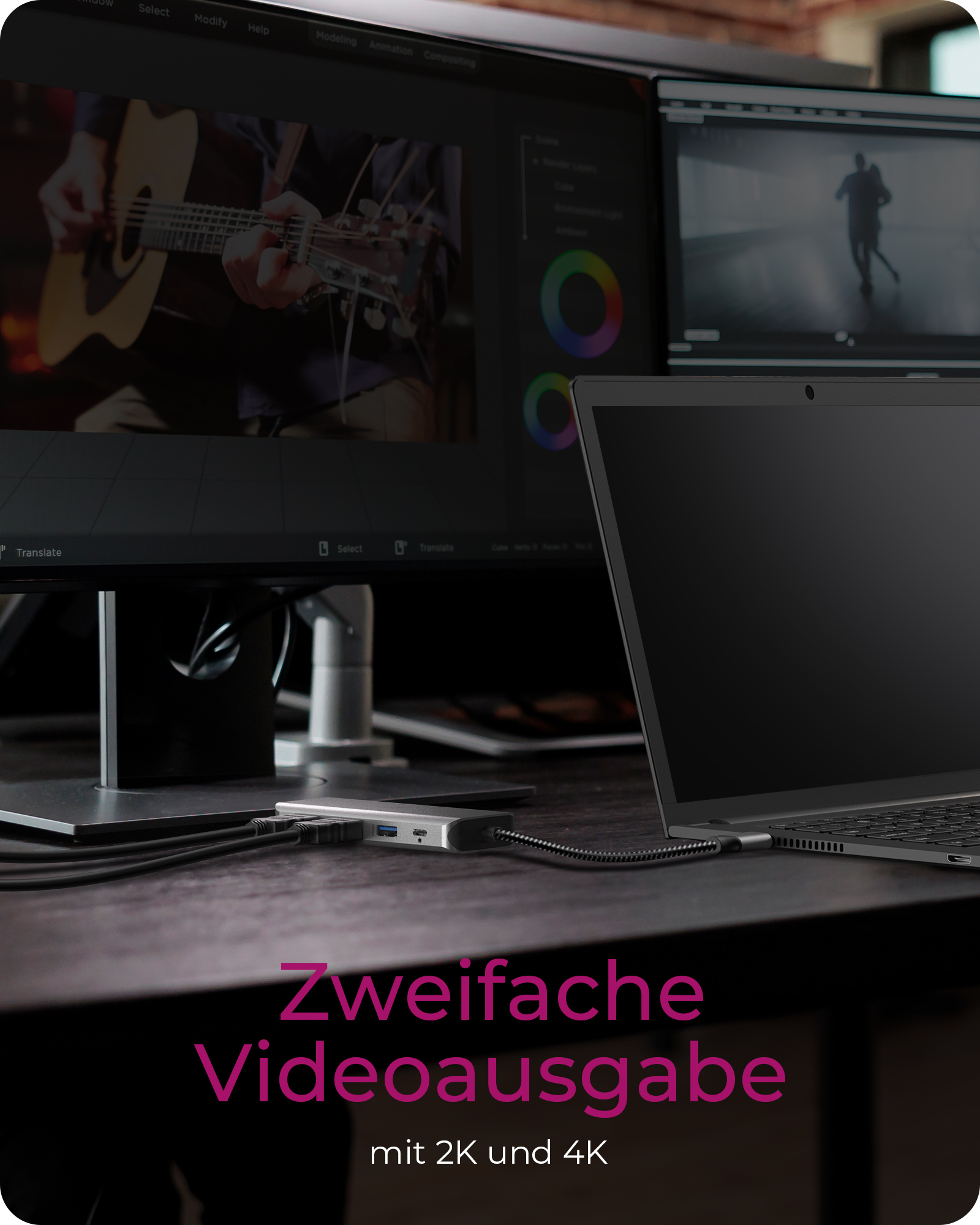 9-in-1 Mobile Dock mit PD 100 W