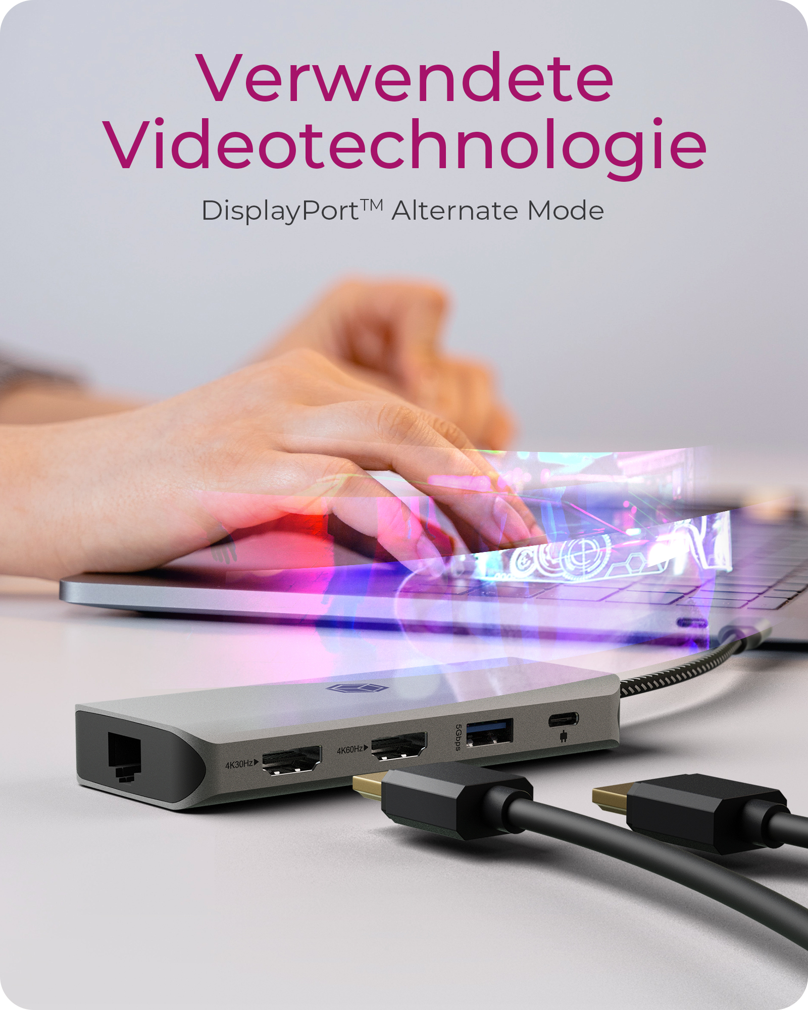 9-in-1 Mobile Dock mit PD 100 W