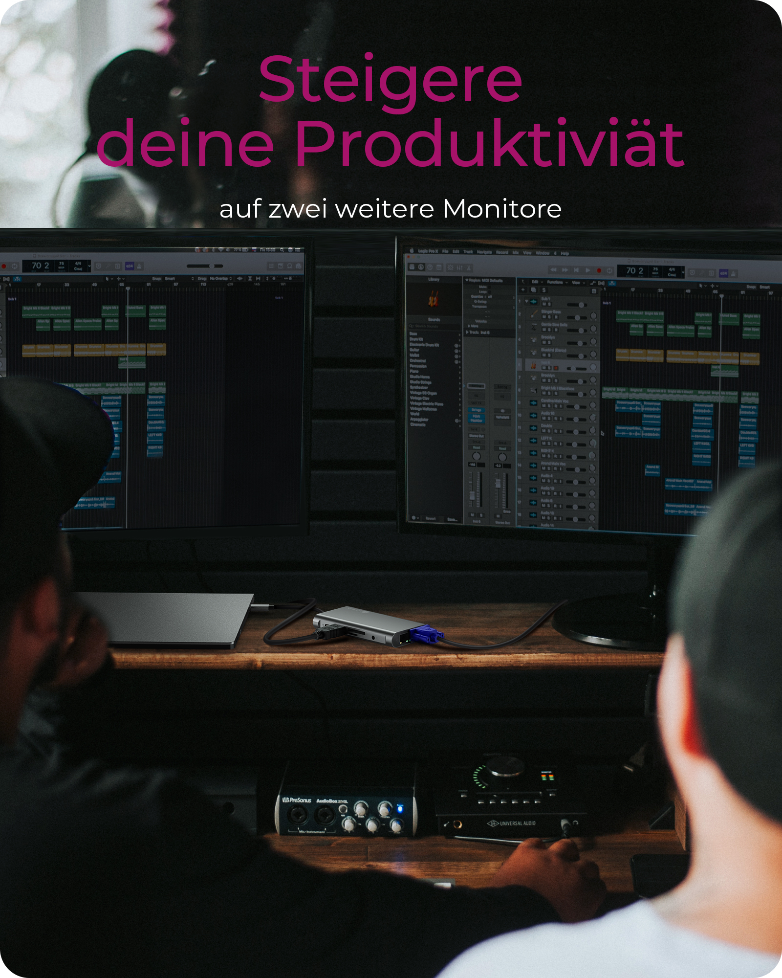 10-in-1 USB Type-C® Dock mit PD 100 W