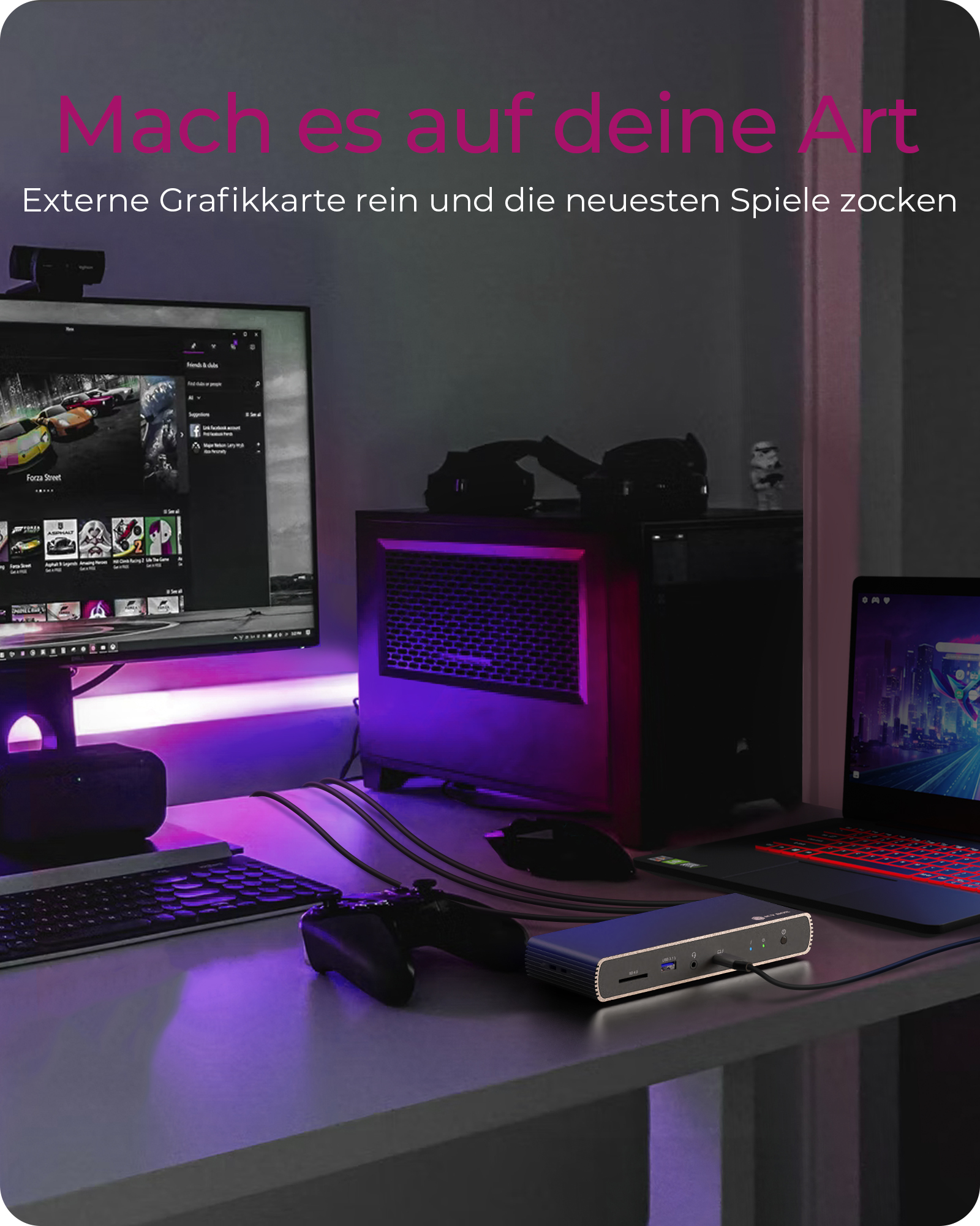 10-in-1 Thunderbolt™ 4 Dock mit PD 100 W