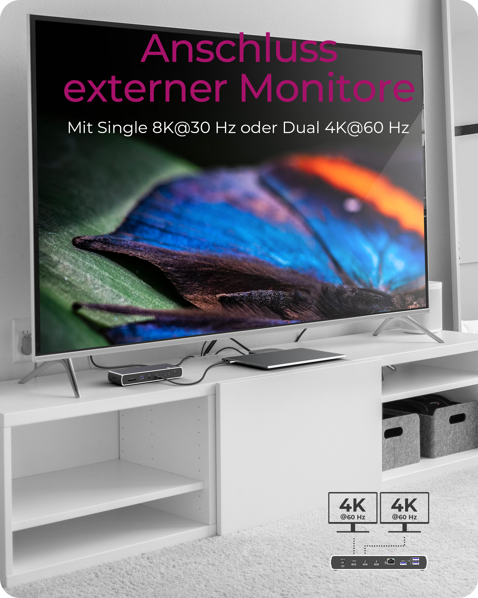 10-in-1 Thunderbolt™ 4 Dock mit PD 100 W