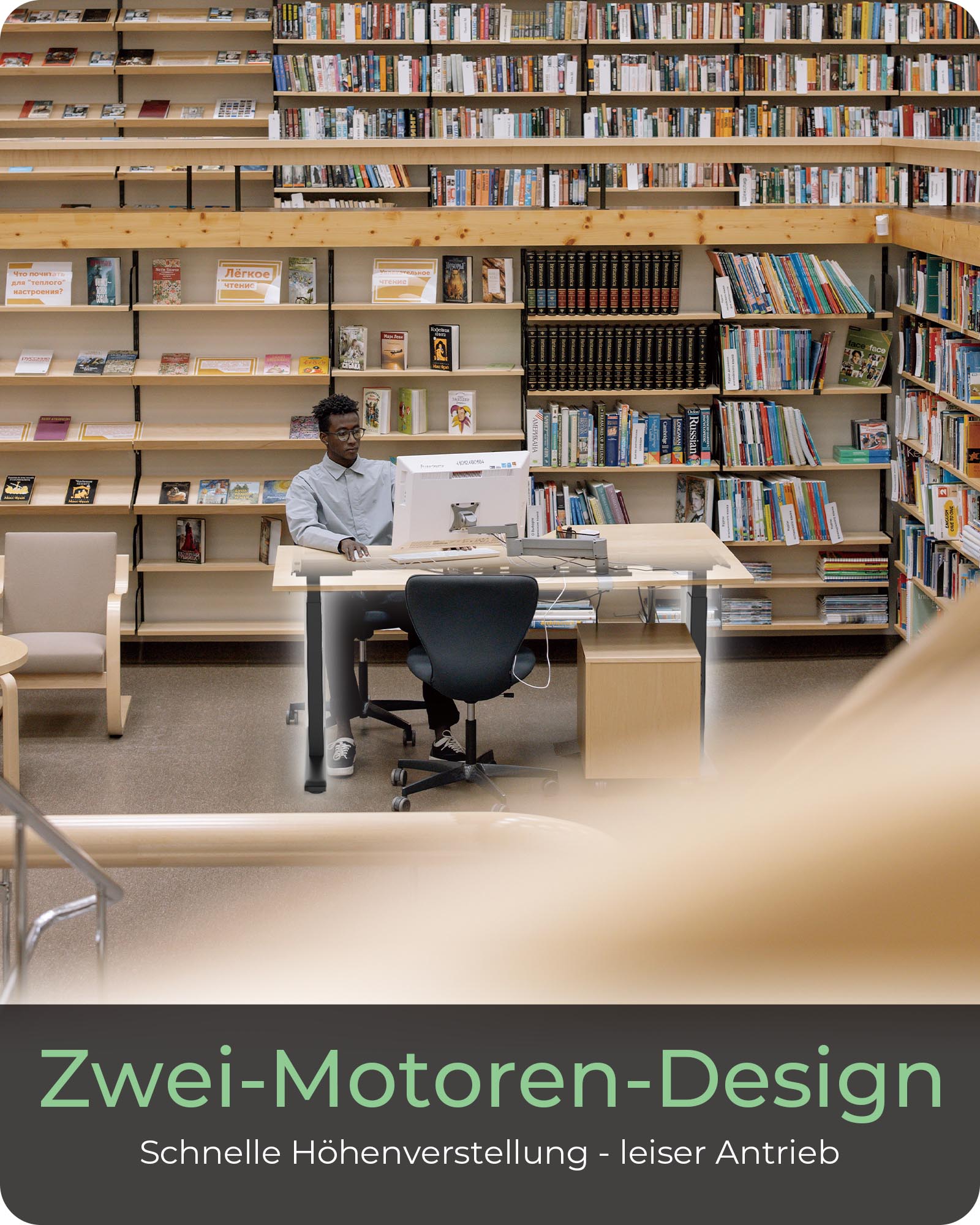 Ergonomisches Tischgestell Motorisierte Sitz-/Steh-Lösung mit BIFMA-Zertifizierung