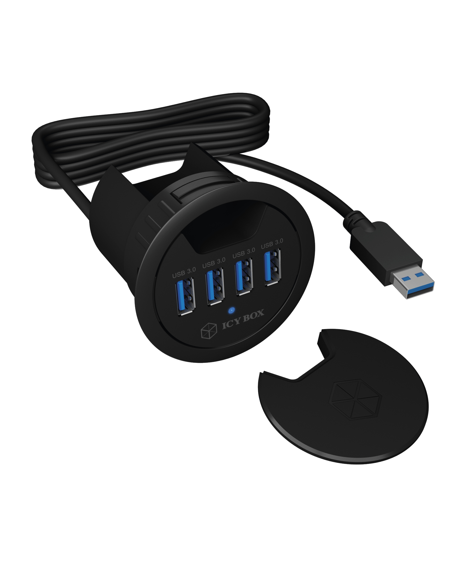 4 Port Tisch-Hub mit USB Type-A Anschluss