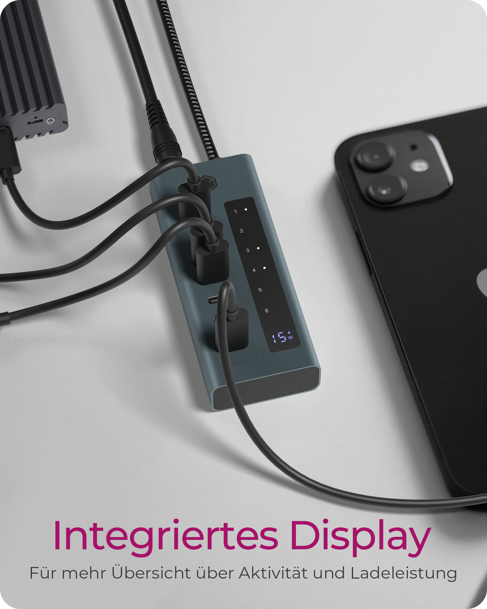 7-Port Hub mit USB 3.2 Gen 2 Type-C® Anschluss