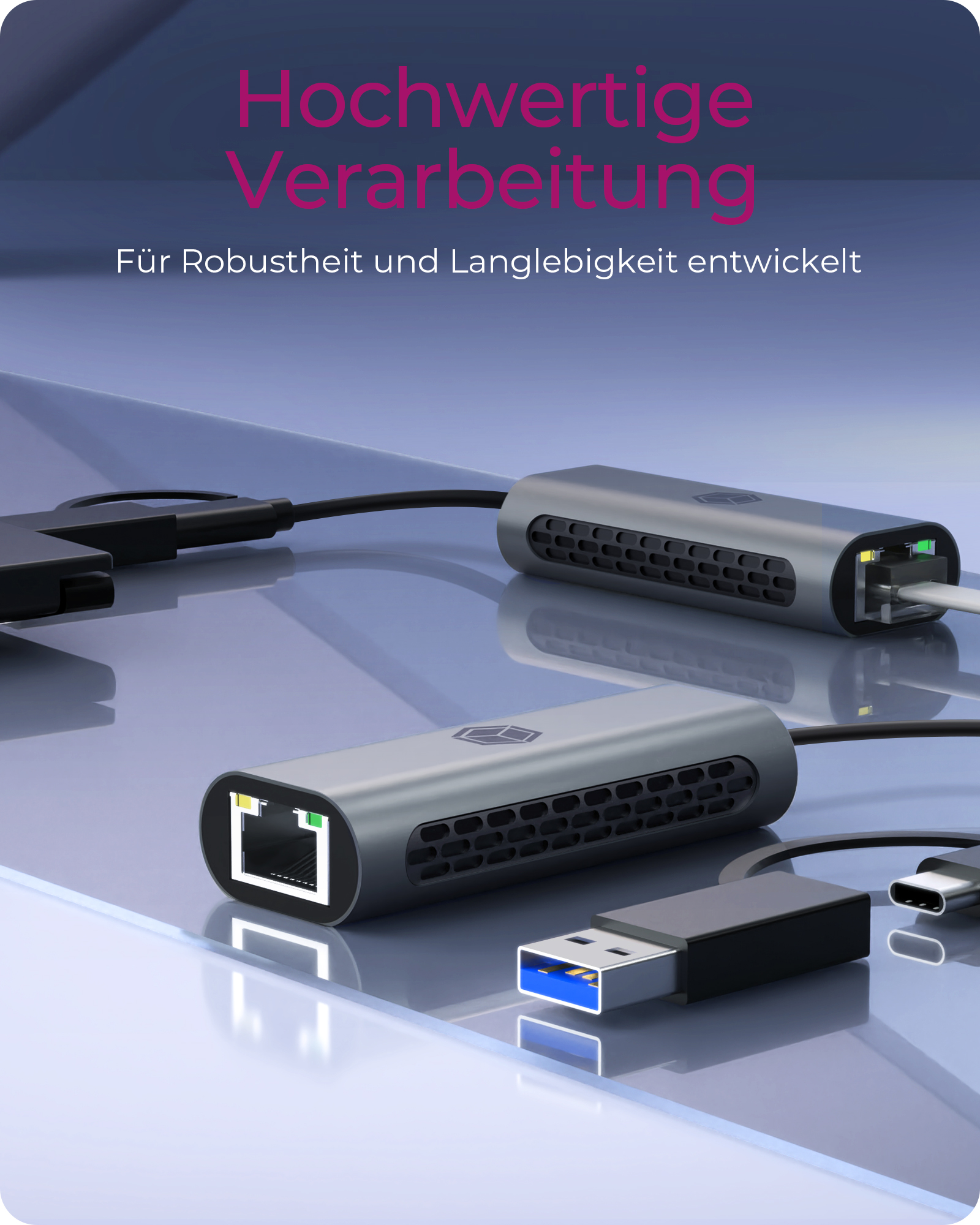USB Type-A oder Type-C® zu 2.5 Gigabit Ethernet LAN Adapter