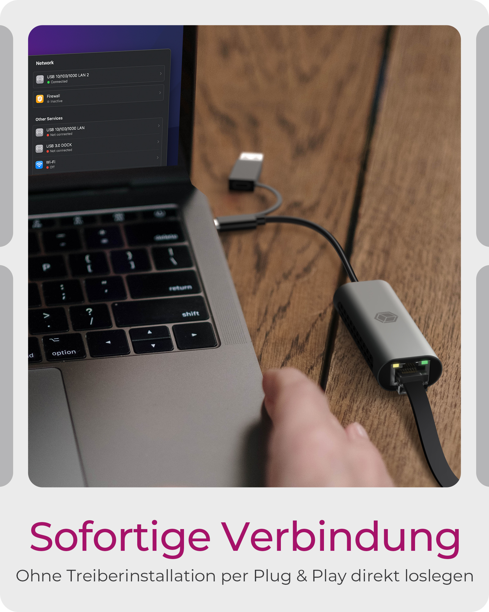 USB Type-A oder Type-C® zu 2.5 Gigabit Ethernet LAN Adapter