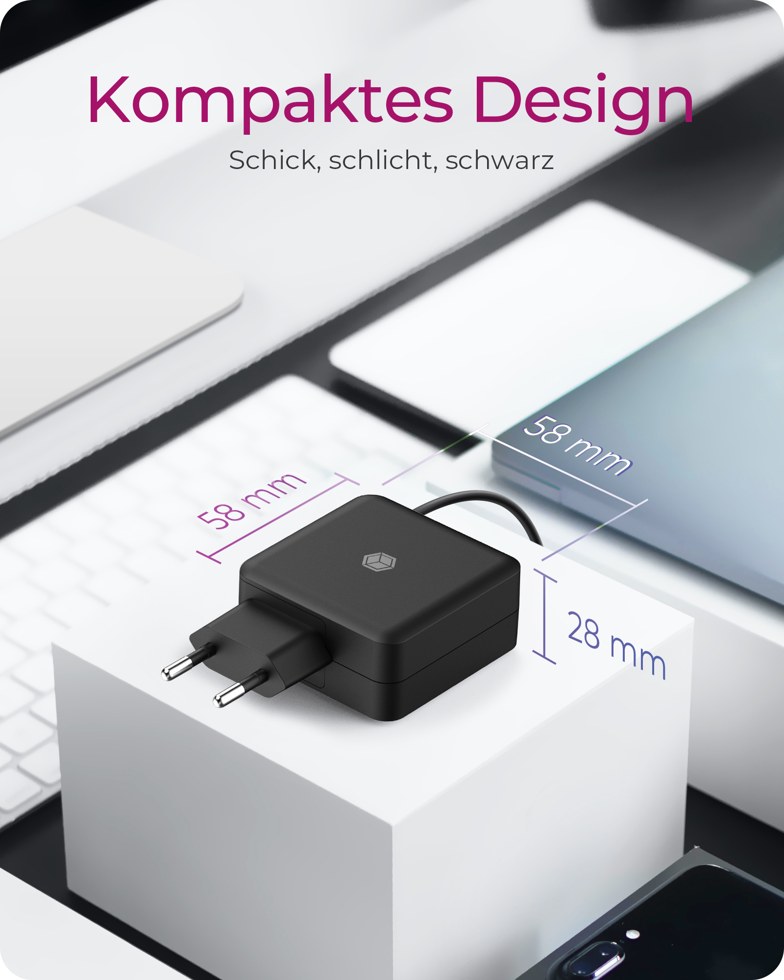 USB Type-C® Steckerladegerät mit USB Power Delivery
